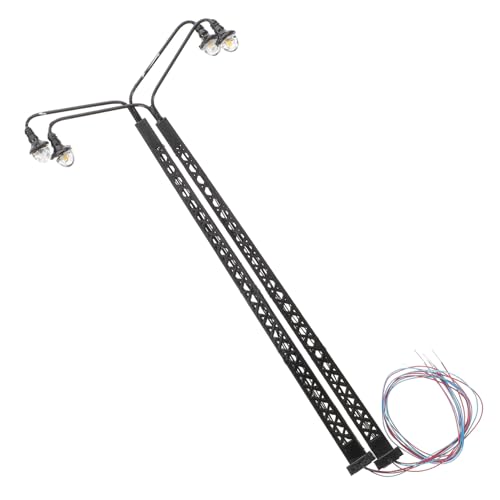 GALPADA 2 Stück Spur Warmgelbe Beleuchtung Mini Haus und Sandtisch Dekor DIY Modellbahn Zubehör Realistische Details für Miniaturwelten GALPADA 2 Stück Spur Warmgelbe Beleuchtung Mini Haus und Sandtisch Dekor DIY Modellbahn Zubehör Realistische Details für Miniaturwelten von GALPADA