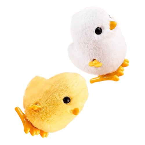 GALPADA 2 Stück Teiliges Aufziehspielzeug Kleine Plüschtiere Küken für Motorikförderndes Wind Up als Partygeschenk und Wohnraumdekoration GALPADA 2 Stück Teiliges Aufziehspielzeug Kleine Plüschtiere Küken für Motorikförderndes Wind Up als Partygeschenk und Wohnraumdekoration von GALPADA