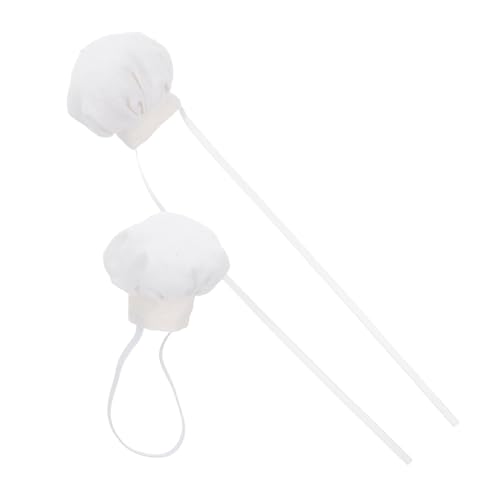 GALPADA 2 Stück Teiliges Mini Chefhüte für Stoffpuppen Weiße Kochmützen mit Elastischem Band Schleifenstil Waschbare Puppenaccessoires für Küchen-Rollenspiele und Puppenkleidung GALPADA 2 Stück Teiliges Mini Chefhüte für Stoffpuppen Weiße Kochmützen mit Elastischem Band Schleifenstil Waschbare Puppenaccessoires für Küchen-Rollenspiele und Puppenkleidung von GALPADA