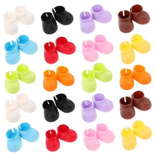 GALPADA 20 Paare Mini Puppenschuhe für Puppen Weiche Baumwollstiefel Vielseitige Fingerpuppen Schuhaccessoires Kompatibel mit Verschiedenen Puppen für Kostümpartys und Puppenmode GALPADA 20 Paare Mini Puppenschuhe für Puppen Weiche Baumwollstiefel Vielseitige Fingerpuppen Schuhaccessoires Kompatibel mit Verschiedenen Puppen für Kostümpartys und Puppenmode von GALPADA