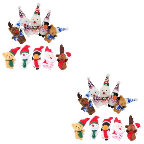 GALPADA 20 Stck. Teiliges Weihnachts-fingerpuppen aus Weichem Material Bunte Cartoon-handpuppen für Kreative zu Weihnachten Fördert Kreativität und Eltern-Junge Mädchen-bindung GALPADA 20 Stck. Teiliges Weihnachts-fingerpuppen aus Weichem Material Bunte Cartoon-handpuppen für Kreative zu Weihnachten Fördert Kreativität und Eltern-Junge Mädchen-bindung von GALPADA