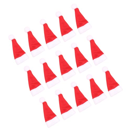 GALPADA 20 Stück Mini-Weihnachtsmütze Lutscherhut weihnachtsmütze selber machen rot GALPADA 20 Stück Mini-Weihnachtsmütze Lutscherhut weihnachtsmütze selber machen rot von GALPADA