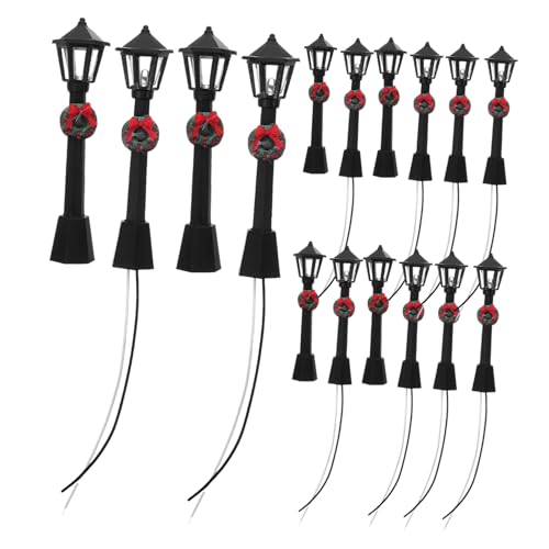 GALPADA 20 Stück Miniatur Straßenlampen mit LED Beleuchtung Hohe Schwarze Miniatur Laternen für Puppenhäuser Einfache Installation Sichere Abs Modelllampen für Mikro Landschaftsdekoration GALPADA 20 Stück Miniatur Straßenlampen mit LED Beleuchtung Hohe Schwarze Miniatur Laternen für Puppenhäuser Einfache Installation Sichere Abs Modelllampen für Mikro Landschaftsdekoration von GALPADA