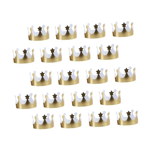 GALPADA 20 Stück Teiliges Goldene Papierkronen Partyhüte zum Basteln Langlebig und Einfach zu Dekorieren für Erwachsene Geeignet als Geburtstags und Babyparty Zubehör GALPADA 20 Stück Teiliges Goldene Papierkronen Partyhüte zum Basteln Langlebig und Einfach zu Dekorieren für Erwachsene Geeignet als Geburtstags und Babyparty Zubehör von GALPADA