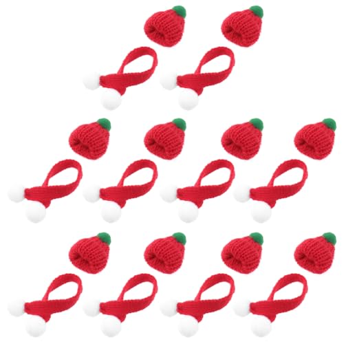 GALPADA 20 Stück Teiliges Mini Weihnachtsmützen Roten Strickmützen und Schals DIY Bastelset für Weihnachtsdeko Puppen Flaschen Handyzubehör Langlebig und Vielseitig Einsetzbar GALPADA 20 Stück Teiliges Mini Weihnachtsmützen Roten Strickmützen und Schals DIY Bastelset für Weihnachtsdeko Puppen Flaschen Handyzubehör Langlebig und Vielseitig Einsetzbar von GALPADA