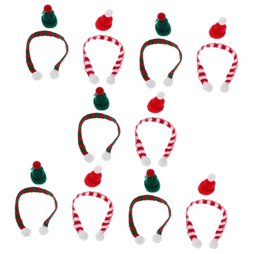 GALPADA 20 Stück Teiliges Mini Weihnachtsmützen und Schal Set Festliche Weinflaschen Deko Puppenhaus und DIY Bastel Accessoires Rote und Grüne Weihnachtskappen für Kreative GALPADA 20 Stück Teiliges Mini Weihnachtsmützen und Schal Set Festliche Weinflaschen Deko Puppenhaus und DIY Bastel Accessoires Rote und Grüne Weihnachtskappen für Kreative von GALPADA
