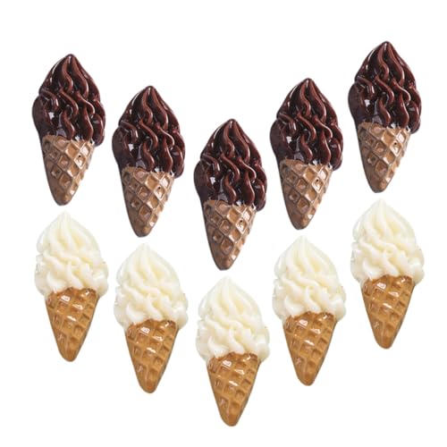 GALPADA 20 Stück Teiliges Miniatur Eiscreme aus Robustem Harz Detailreich Handgefertigt als Puppenhaus Deko und DIY Mini Schmuck Farblich Sortiert in Zwei Langlebig und Realistisch GALPADA 20 Stück Teiliges Miniatur Eiscreme aus Robustem Harz Detailreich Handgefertigt als Puppenhaus Deko und DIY Mini Schmuck Farblich Sortiert in Zwei Langlebig und Realistisch von GALPADA