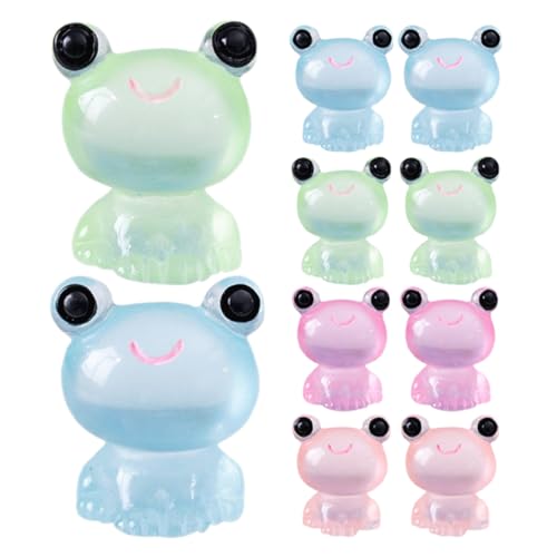 GALPADA 20 Stück Teiliges Miniatur Frosch Figuren aus Resin Leuchtende Mini Frosch Ornamente für Garten Landschaftsdekoration Leichte Langlebige Miniatur Tiere für DIY Puppenhaus und GALPADA 20 Stück Teiliges Miniatur Frosch Figuren aus Resin Leuchtende Mini Frosch Ornamente für Garten Landschaftsdekoration Leichte Langlebige Miniatur Tiere für DIY Puppenhaus und von GALPADA
