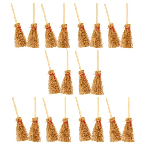 GALPADA 20 Stück Teiliges Miniatur Hexenbesen Realistische Mini Puppenhaus Brooms Halloween und Weihnachtsdeko für Puppenmöbel Micro-Landschaft und Bastelprojekte GALPADA 20 Stück Teiliges Miniatur Hexenbesen Realistische Mini Puppenhaus Brooms Halloween und Weihnachtsdeko für Puppenmöbel Micro-Landschaft und Bastelprojekte von GALPADA