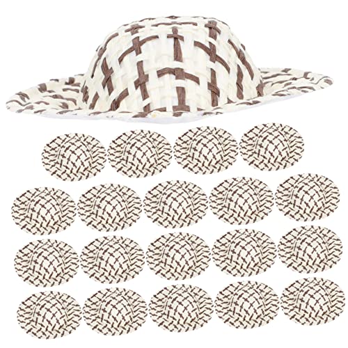 GALPADA 20 Stück Teiliges Miniatur Strohhüte Handgefertigte Geflochtene Kleine Hüte für Puppen DIY Bastelzubehör Farbverlaufs Mix Dunkelbraun GALPADA 20 Stück Teiliges Miniatur Strohhüte Handgefertigte Geflochtene Kleine Hüte für Puppen DIY Bastelzubehör Farbverlaufs Mix Dunkelbraun von GALPADA