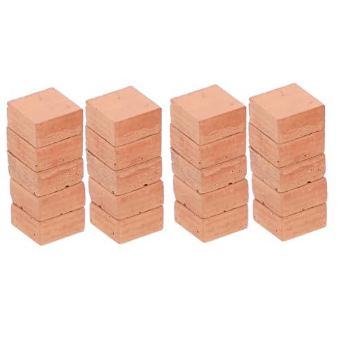 GALPADA 20 Stück Teiliges Miniatur Ziegelsteine Rote Quadratische Mauersteine für DIY Mikro Landschaftsbau Puppenhaus Garten Dekoration Kompakt und Vielseitig für Kleine Häuser und GALPADA 20 Stück Teiliges Miniatur Ziegelsteine Rote Quadratische Mauersteine für DIY Mikro Landschaftsbau Puppenhaus Garten Dekoration Kompakt und Vielseitig für Kleine Häuser und von GALPADA