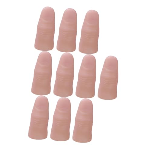 GALPADA 20 Stück Teiliges Realistische Daumenhüllen mit Nägeln Weiche Fake Finger für Bühnenauftritte Zaubertricks Halloween Cosplay und Party Requisiten Hautfreundlich und Sicher GALPADA 20 Stück Teiliges Realistische Daumenhüllen mit Nägeln Weiche Fake Finger für Bühnenauftritte Zaubertricks Halloween Cosplay und Party Requisiten Hautfreundlich und Sicher von GALPADA