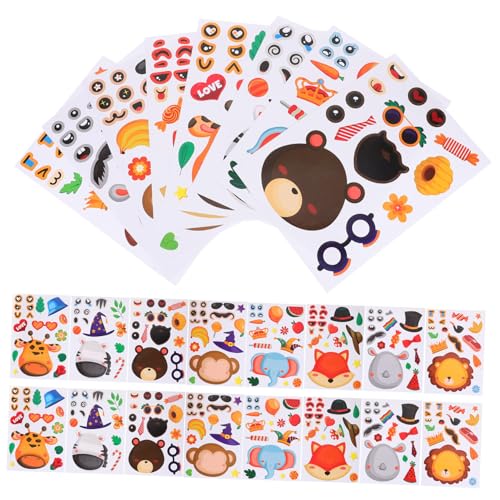 GALPADA 24 Blatt Teiliges Tieraufkleber für DIY Belohnungssticker mit Niedlichen Cartoons Selbstklebende Beruhigende Puzzle Sticker für Bastelprojekte Geschenkdekoration und GALPADA 24 Blatt Teiliges Tieraufkleber für DIY Belohnungssticker mit Niedlichen Cartoons Selbstklebende Beruhigende Puzzle Sticker für Bastelprojekte Geschenkdekoration und von GALPADA