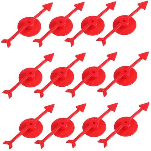 GALPADA 25 Stück Teiliges Rote Kunststoff Pfeilspielzeuge für Brettspiele Drehbare Party Spielutensilien Wiederverwendbare Spielzeigermarker Leicht und Robust für Gruppen und Spielabende GALPADA 25 Stück Teiliges Rote Kunststoff Pfeilspielzeuge für Brettspiele Drehbare Party Spielutensilien Wiederverwendbare Spielzeigermarker Leicht und Robust für Gruppen und Spielabende von GALPADA