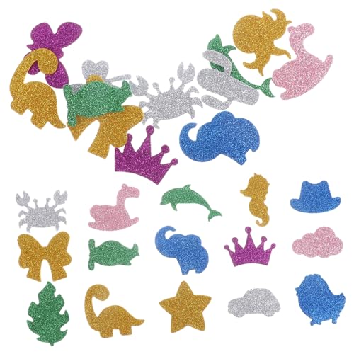 GALPADA 28 Stück Teiliges Eva Schaumstoff Aufkleber Bunte Selbstklebende Cartoon Tier Sticker für Bastelprojekte Pinnwanddekoration Glitzernde Haftende Moosgummi Sticker für Kunsthandwerk GALPADA 28 Stück Teiliges Eva Schaumstoff Aufkleber Bunte Selbstklebende Cartoon Tier Sticker für Bastelprojekte Pinnwanddekoration Glitzernde Haftende Moosgummi Sticker für Kunsthandwerk von GALPADA