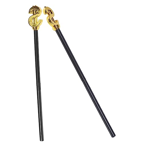 GALPADA 2Pcs Halloween Cane Walking Stick Walking Cane Prop Cosplay Walking Cane Masquerade Halloween Kostüm Scepter Halloween Cosplay Requisite Dekorative Cane Requisite Cosplay von GALPADA