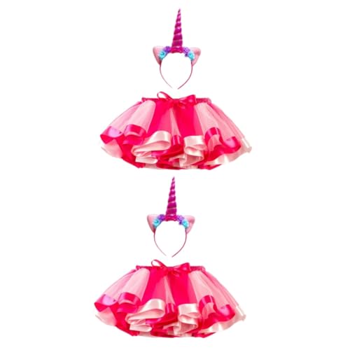 GALPADA 2St Einhorn Kostüm Kinderkostüme Feen-Tutu-Kostüm Kostüme für Mädchen Outfit für Mädchen e girl kleidung regenbogenkleid Mädchenkleider einhorn mädchen kleidung Einhornkleid von GALPADA