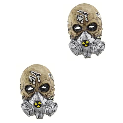 GALPADA 2St Gruselige Halloween-Masken gruseliges Halloween Horror-Zombie-Maske Schrecken böse Halloween-Horror Skelett halloween halloween assecoires Schädelmaske Horror-Maske von GALPADA