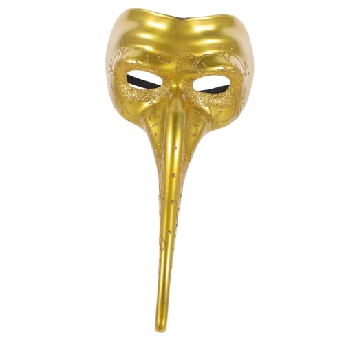 GALPADA 2St Lange Nasenmaske Halloween-Maske goldene Maskerademaske Karnevalsmaske für Männer Partymaske Grusel halloween masken halloweenmaske Kostüm Party Maske Dekor Party-Maske Plastik von GALPADA