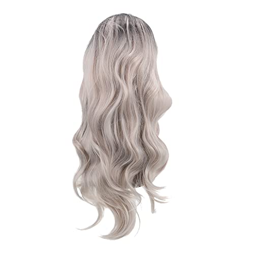 GALPADA 2St Perücke Frauen falsches Haar falsche Haare künstliches langes Haar Kunsthaar für Party Toupet fokuhila parücke Frauen Cosplay Haarteil Cosplay-Kunsthaar Glasfaser Colorful von GALPADA