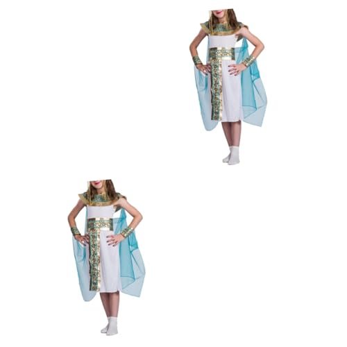 GALPADA 2St Rollenspielzubehör prinzessin kleidung Cosplay-Königin-Kleidung Prinzessin verkleiden Ägyptisches Prinzessinnenkostüm für Mädchen ägyptische Tracht Cosplay-Zubehör Kinderbedarf von GALPADA