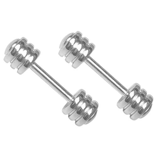 GALPADA 2Stücke Metall Miniatur Hanteln Ornament für Puppenhaus Deko Tragbare Kleiner Hanteln Zubehör für Kleiner Fitnessstudio GALPADA 2Stücke Metall Miniatur Hanteln Ornament für Puppenhaus Deko Tragbare Kleiner Hanteln Zubehör für Kleiner Fitnessstudio von GALPADA