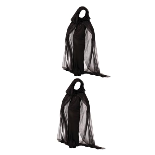 GALPADA 2st Halloween-hexenkleid Für Rollenspiele Hexenkostüm Für Frauen Für Auftritte Teufel Kostüm Frauen Halloweenkostüm Schwarzes Kleid Gothic Vestidos De Gala Schwarzes Outfit Black von GALPADA