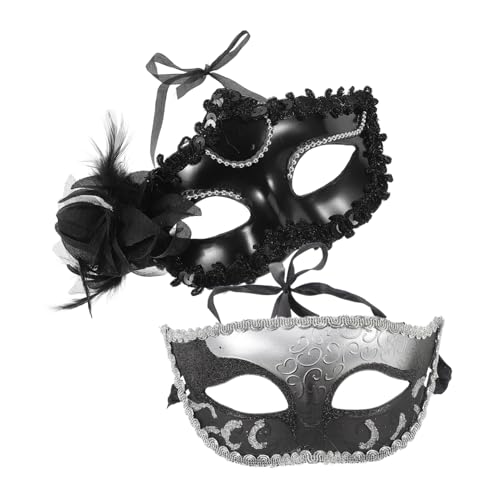 GALPADA 2st Paar-masken-set Handmaske Cosplay-maske Für Frauen Maskerade-maske Für Party Party-kostümmaske Maske Für Maskeradeparty Für Frauen Kostüm Maske Festivalmaske Plastik von GALPADA