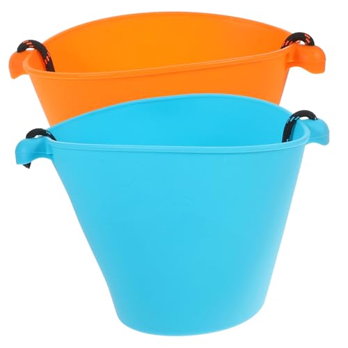 GALPADA 2stücke Faltbarer Strandeimer Sandeimer Für Junge Mädchen Tragbarer Falteimer Wassereimer Strandspielzeug Eimer Für Meeraktivitäten Robust Und Langlebig Bruchfest Praktisch Anwendu GALPADA 2stücke Faltbarer Strandeimer Sandeimer Für Junge Mädchen Tragbarer Falteimer Wassereimer Strandspielzeug Eimer Für Meeraktivitäten Robust Und Langlebig Bruchfest Praktisch Anwendu von GALPADA