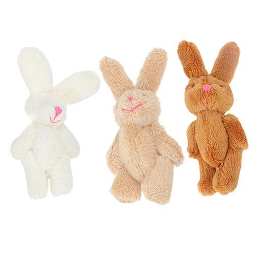 GALPADA 3 Stück Hasenplüschpuppe für Kinder Süßes Stofftier Spielzeug Abnehmbar für Hasenjahr und Geburtstagsgeschenke für Mädchen GALPADA 3 Stück Hasenplüschpuppe für Kinder Süßes Stofftier Spielzeug Abnehmbar für Hasenjahr und Geburtstagsgeschenke für Mädchen von GALPADA