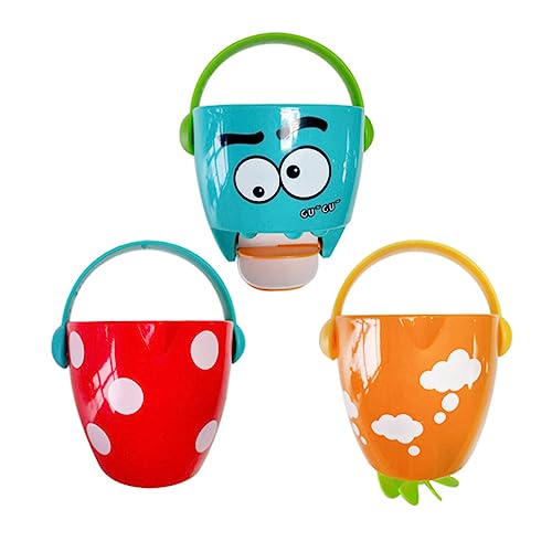 GALPADA 3 Stück Teiliges Badespielzeug Sprüh Eimer aus Hochwertigem Sicherer Cartoon Design Wasser Kleinkinder Fördert Sensorische Entwicklung und Visuelle Fähigkeiten im Bad GALPADA 3 Stück Teiliges Badespielzeug Sprüh Eimer aus Hochwertigem Sicherer Cartoon Design Wasser Kleinkinder Fördert Sensorische Entwicklung und Visuelle Fähigkeiten im Bad von GALPADA