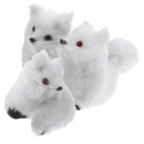 GALPADA 3 Stück Teiliges Kleine Plüsch Fuchsfiguren Realistische Miniatur Tier Ornamente aus Weichem Kunstpelz Dekorative Kleine Fuchs Statuen für Kinderzimmer und Geschenkideen GALPADA 3 Stück Teiliges Kleine Plüsch Fuchsfiguren Realistische Miniatur Tier Ornamente aus Weichem Kunstpelz Dekorative Kleine Fuchs Statuen für Kinderzimmer und Geschenkideen von GALPADA