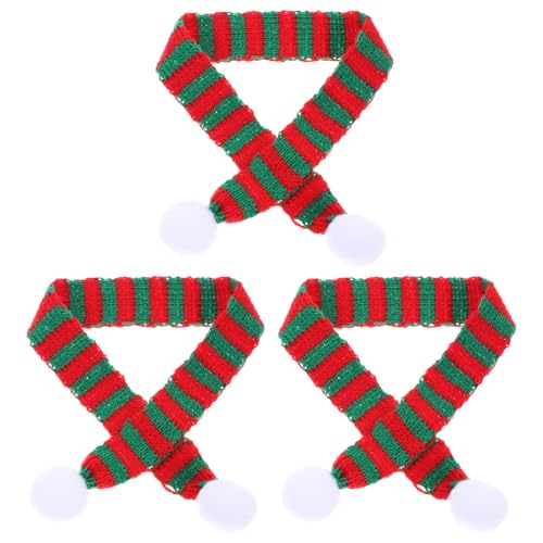 GALPADA 3 Stück Teiliges Miniatur Strickschals Rot-grün Weihnachtliche Dekoration für Puppen Flaschen und Becher Vielseitiges Partyzubehör für Festliche Anlässe und Geschenkideen GALPADA 3 Stück Teiliges Miniatur Strickschals Rot-grün Weihnachtliche Dekoration für Puppen Flaschen und Becher Vielseitiges Partyzubehör für Festliche Anlässe und Geschenkideen von GALPADA