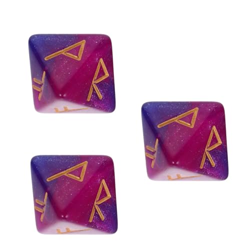 GALPADA 3 Stück Teiliges Polyedrische Rune Würfel aus Farbigem Acryl Seitige Würfel in Sternenhimmel Blau Vielseitig für Brettspiele Wiederverwendbar und Tragbar GALPADA 3 Stück Teiliges Polyedrische Rune Würfel aus Farbigem Acryl Seitige Würfel in Sternenhimmel Blau Vielseitig für Brettspiele Wiederverwendbar und Tragbar von GALPADA