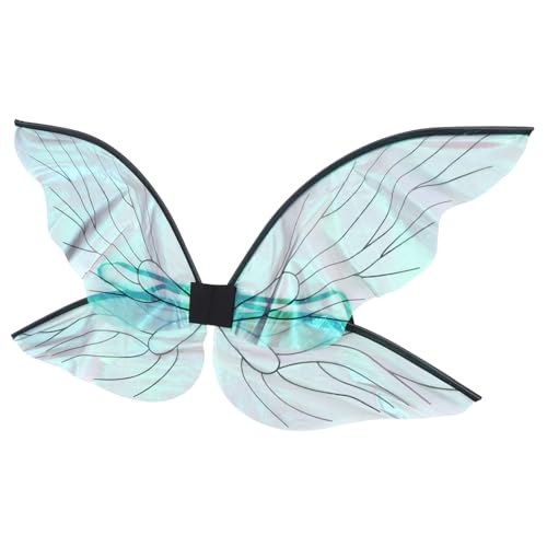 GALPADA 3St Feenflügel feeflügeln party accessoires Karnevalsflügel wings costume Kostümflügel Flügel Cosplay Festival lustig Zikadenflügel für Cosplay dekorativer Zikadenflügel Garn Black von GALPADA