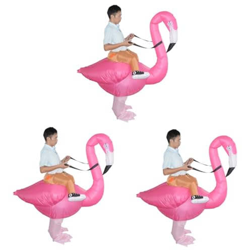 GALPADA 3St Flamingo-Kostüm halloween costume halloween kleidung costume de halloween party outfit Maskerade-Outfit Maskeradekostüm aufblasbares Partykostüm Flamingo aufblasbare Kleidung von GALPADA