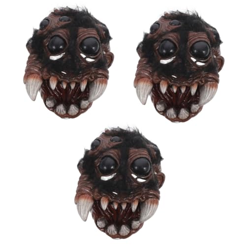 GALPADA 3St Spinnenmaske Halloween-Kopfzubehör Halloween-Accessoires realistische halloween- Halloweenkostüm Gesichtsbedeckung Partymaskenmänner Maskerademaske für von GALPADA