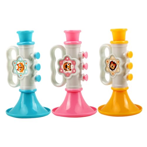 GALPADA 3Stücke Teiliges Kindertrompeten Spielzeugset aus Kunststoff Musikinstrument für Jungen und Mädchen Fördert Musikalisches Interesse und Motorik für Kindergarten GALPADA 3Stücke Teiliges Kindertrompeten Spielzeugset aus Kunststoff Musikinstrument für Jungen und Mädchen Fördert Musikalisches Interesse und Motorik für Kindergarten von GALPADA