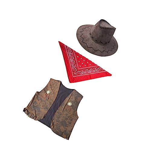 GALPADA 3st Cowboykostüm Damen Mexikanisches -outfit -cosplay -partykostüm -rollenspiel-kostüm -weste-kostüm Cowboykostüm Männer Mann Lieferungen von GALPADA