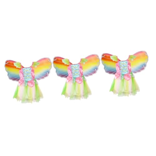 GALPADA 3st Feenkleid Regenbogenkleid Feenkostüme Für Mädchen Kinderkleid von GALPADA