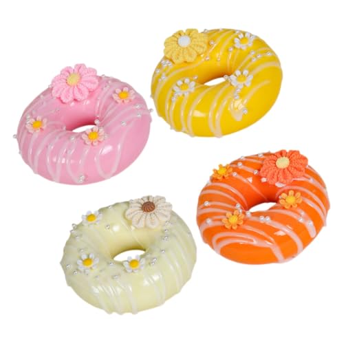GALPADA 4 STÜCKE Teiliges Künstliche Donuts aus Flexiblem PVC Realistische Deko für Fotografie Party und Vitrinen Lebensechte Dessert Attrappen in Gelb Weiß Orange Rosa GALPADA 4 STÜCKE Teiliges Künstliche Donuts aus Flexiblem PVC Realistische Deko für Fotografie Party und Vitrinen Lebensechte Dessert Attrappen in Gelb Weiß Orange Rosa von GALPADA