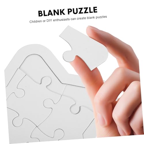 GALPADA 4 Sätze Leeres Puzzle Herz Sternform DIY Bastelspiel für Ausmalen Kreatives Puzzle Denkspiel und Hand Auge koordination GALPADA 4 Sätze Leeres Puzzle Herz Sternform DIY Bastelspiel für Ausmalen Kreatives Puzzle Denkspiel und Hand Auge koordination von GALPADA