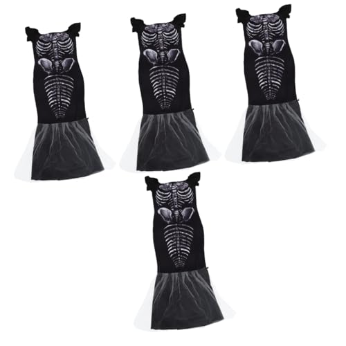 GALPADA 4 Stück Halloween-Hexenkostüm Cosplay-Kleid für Frauen Mädchen Kleider Gothic-Kleidung halloween costume halloween kleidung Halloween-Frauenkleid Halloween-Kostüm Polyester von GALPADA