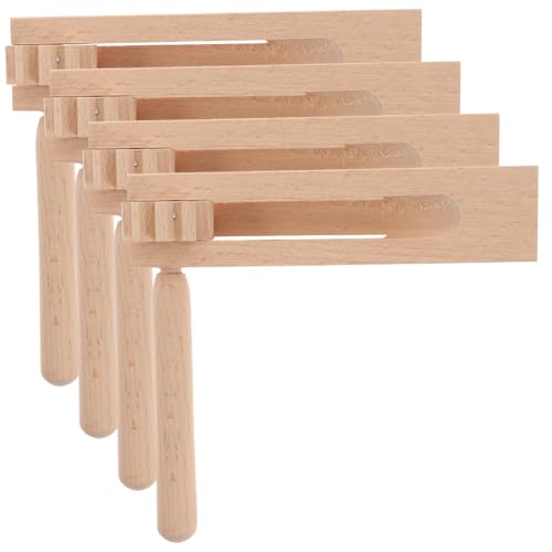 GALPADA 4 Stück Holz ratsche Kindersicheres Holzspielzeug Geräuschvoller Noise Maker Pädagogisches Musikinstrument für Kinderpartys und Musikalische Früherziehung GALPADA 4 Stück Holz ratsche Kindersicheres Holzspielzeug Geräuschvoller Noise Maker Pädagogisches Musikinstrument für Kinderpartys und Musikalische Früherziehung von GALPADA