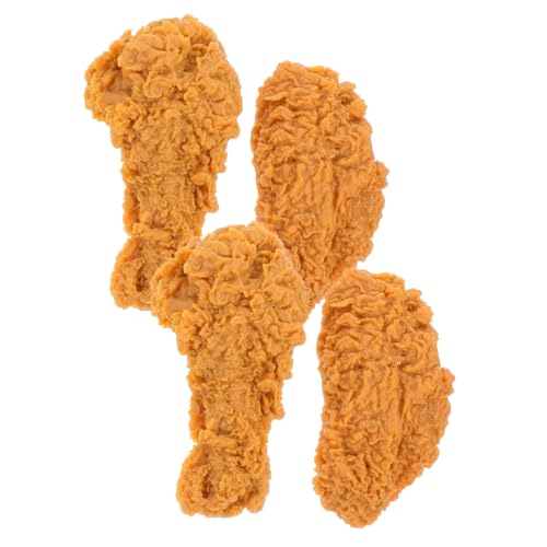 GALPADA 4 Stück Realistisches Teiliges Hähnchenmodell mit Kleinen Niedlichen Hähnchenflügeln und Zarten Hähnchenkeulen Langlebige Detailgetreue Lebensmittelattrappen für Küchen und GALPADA 4 Stück Realistisches Teiliges Hähnchenmodell mit Kleinen Niedlichen Hähnchenflügeln und Zarten Hähnchenkeulen Langlebige Detailgetreue Lebensmittelattrappen für Küchen und von GALPADA