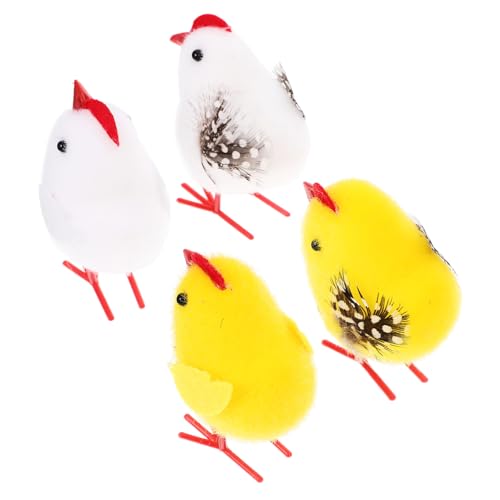 GALPADA 4 Stück Teiliges Kleine Plüschküken Osterdekoration Niedliche Leichte Hühnerfiguren für Osterparty Vielseitige Frühlingsdeko und Kinderspielzeug GALPADA 4 Stück Teiliges Kleine Plüschküken Osterdekoration Niedliche Leichte Hühnerfiguren für Osterparty Vielseitige Frühlingsdeko und Kinderspielzeug von GALPADA