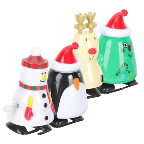 GALPADA 4 Stück Weihnachtliche Aufziehspielzeuge Kleine Tragbare Figuren Bunte Lustige Weihnachtsmotive als Kinderparty und Deko GALPADA 4 Stück Weihnachtliche Aufziehspielzeuge Kleine Tragbare Figuren Bunte Lustige Weihnachtsmotive als Kinderparty und Deko von GALPADA