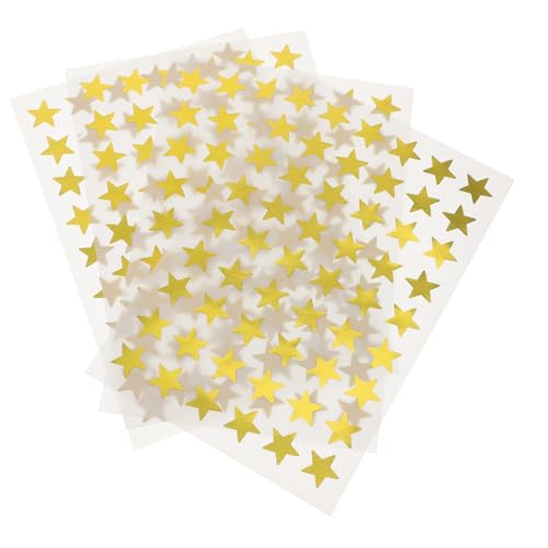 GALPADA 40 Blatt Aluminiumfolie Stern Aufkleber Goldene Belohnungssticker Motivationssticker für Schule Lehrer Scrapbooking Basteln Dekoration GALPADA 40 Blatt Aluminiumfolie Stern Aufkleber Goldene Belohnungssticker Motivationssticker für Schule Lehrer Scrapbooking Basteln Dekoration von GALPADA
