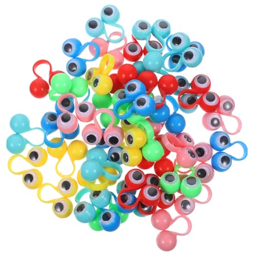 GALPADA 48 Stück Teiliges Finger Ring Bunte Interaktive Spielzeuge Große Augen Ringe Fördernd Kreative Lern und Denkfähigkeiten für Junge Mädchen und Kleinkinder GALPADA 48 Stück Teiliges Finger Ring Bunte Interaktive Spielzeuge Große Augen Ringe Fördernd Kreative Lern und Denkfähigkeiten für Junge Mädchen und Kleinkinder von GALPADA
