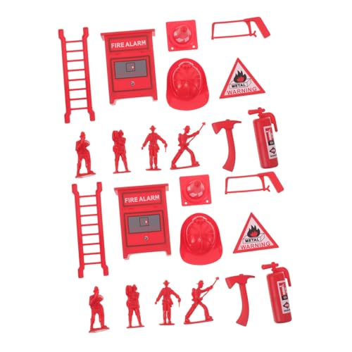 GALPADA 5 Sätze Feuerwehrmann für Miniatur Feuerwehr Löschzubehör Realistische Puppenhaus-Accessoires für Rollenspiele und Teamwork GALPADA 5 Sätze Feuerwehrmann für Miniatur Feuerwehr Löschzubehör Realistische Puppenhaus-Accessoires für Rollenspiele und Teamwork von GALPADA